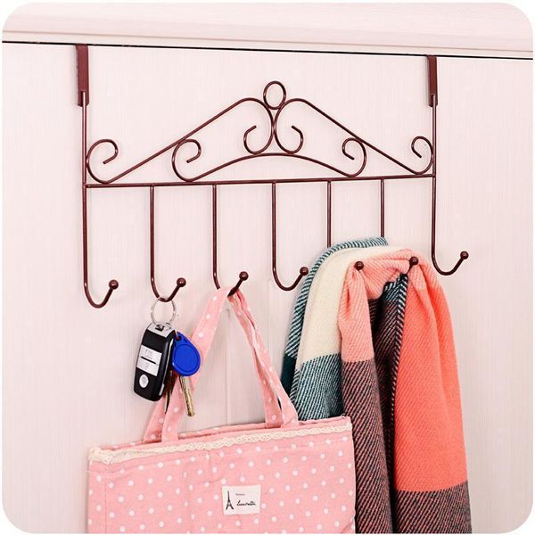 

hooks & rails 1pc classic stainless steel door hooked coat rack hat organizer bathroom kitchen living room accessories1