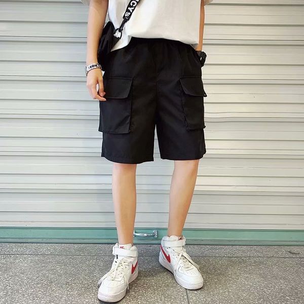 

fashionable capris men's summer 2020 new versatile chinese pants student korean solid casual shorts, White;black