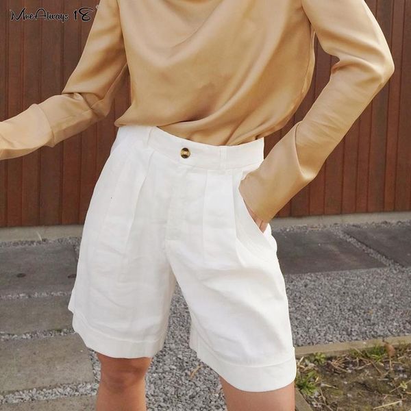 

streetwear solid white shorts casual short pants women summer trouser shorts high waist cotton shorts pockets 2020, White;black
