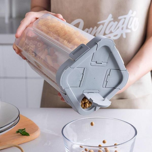 

storage bottles & jars mdzf sweethome2600m four-compartment cereal containers with lids removable partition pasta storage1