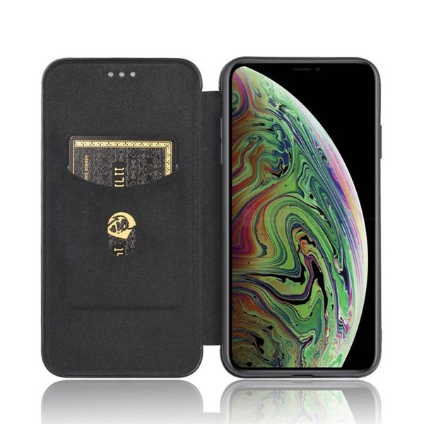 

luxury flip carbon fiber wallet magnetic mobile phone case ip 11 pro max 7 8 plus full coverage protection