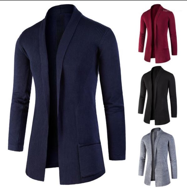 

lapel neck cardgian knitting fashion casual male clothing autumn winter mens designer sweater new long sleeve, White;black