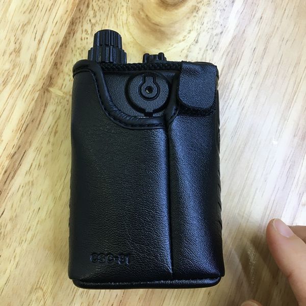 

csc-91 original leather soft case holder for yaesu vx-6r vx-6e walkie talkie