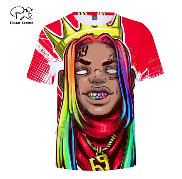 

rapper 69 6ix9ine tekashi69 summer 3d print shirts humor anime kawaii men clothing