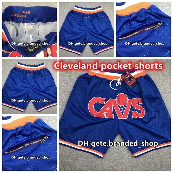 

just don mens dwyane wade collin sexton hip pop pocket pants professional training authentic running classic embroidery basketball shorts, Black