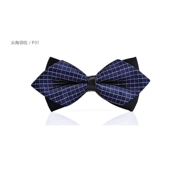 

high-grade butterfly knot men's accessories bow tie black red cravat formal commercial suit wedding jllaks, Black;gray