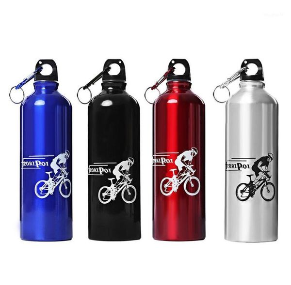 

wholesale- new 750ml portable aluminum alloy sport bottle water bottle with hook keychain for outdoor sports cycling camping water bottle1