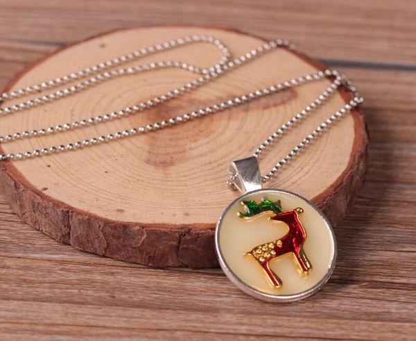 

pretty necklaces christmas series cute sika deer necklace, Silver