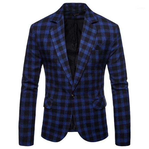 

2018 autumn new men's casual plaid suit blazer jacket suit men clothes mens blazer mens suits blazers flower1, White;black
