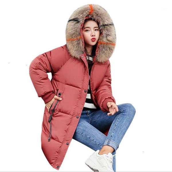 

casual herfst winter jacket long fat women parka female plus size hoodies bonn crow jas extender 3xl cm9461, Black