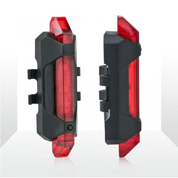 

2pcs usb charging lights mini tail light bike warning lamp red