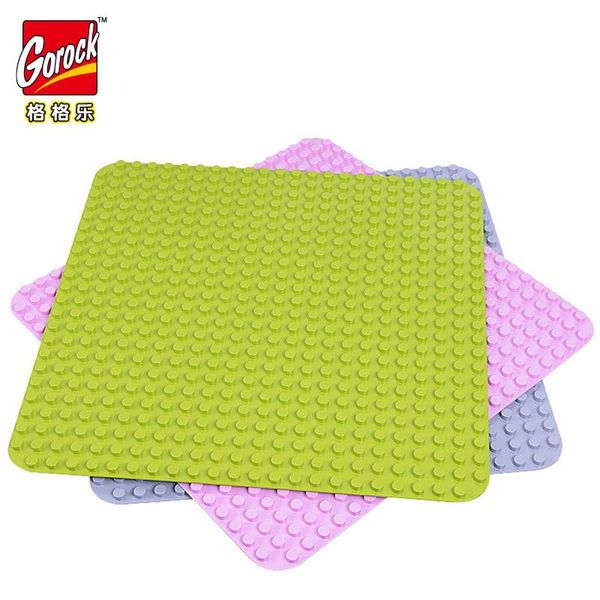 

gorock 2424 dots 38.438.4 cm diy brick educational baseplate building blocks toys for children gifts yxlxmt rimmer