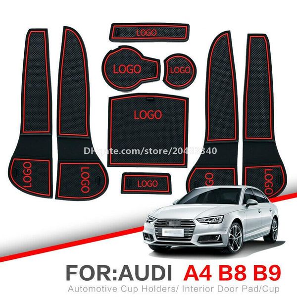 

car gate slot pad water coaster interior non-slip mats for for audi a4 2012-2015