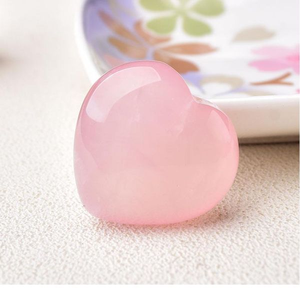 

natural rose quartz heart stone shape love mini crystal healing polished gemstone diy jewelry gift couple decoration jllbkw, Black