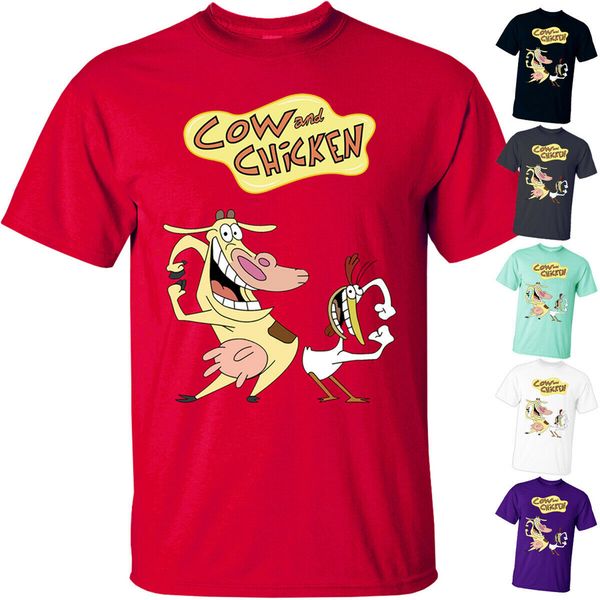 

cartoon cow and chicken v1 david feiss tv series animated shirt all sizes s-3xl gift funny tee shirt sport hooded sweatshirt hoodie