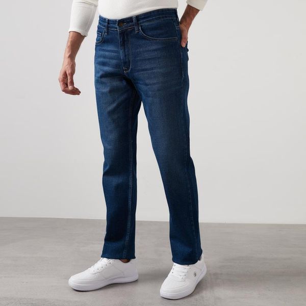 

buratti high waist regular fit cotton jeans men 's jeans pants 7421 s471king, Blue