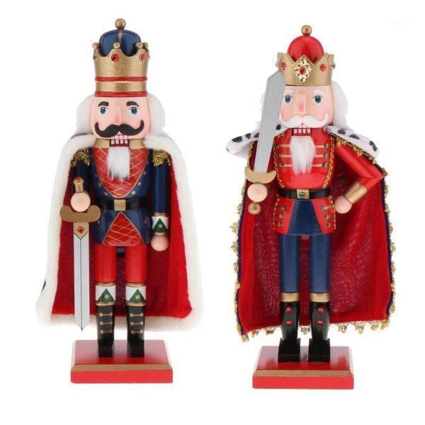

decorative objects & figurines the nutcracker figures - christmas king statue with crown holiday decor statue1