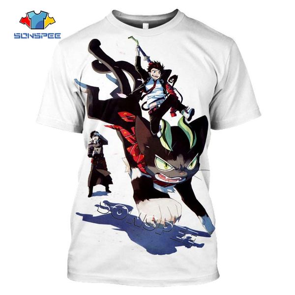 

cool men clothing blue exorcist 3d anime pullover 3d print shirts hentai aesthetic humor men clothing