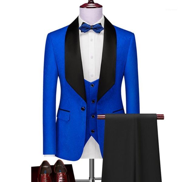 

jacket vest pants business groom wedding swallowtail blazers trousers waistcoat / classic banquet suit 3 pcs sets1, White;black