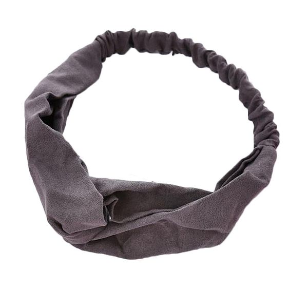 

women spring suede headband vintage cross knot elastic hairbands solid pink red black girls hairband for women hair accessories q sqcmgy