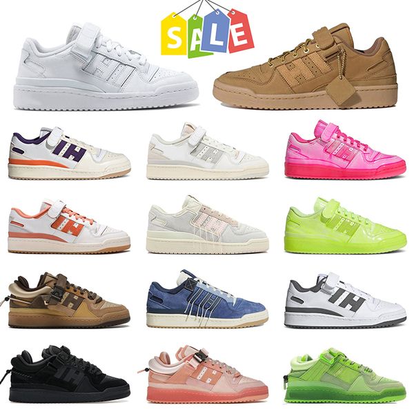 

forum low flat running shoes atmos wheat triple white bad bunny buckle brown bright blue suns crew green dipped solar pink mens women sports