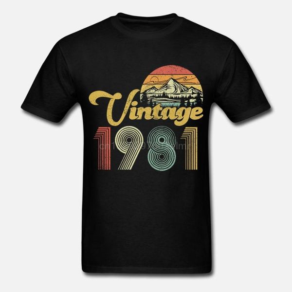 

men t shirt 38th birthday with retro vintage 1981 women t-shirt, White;black