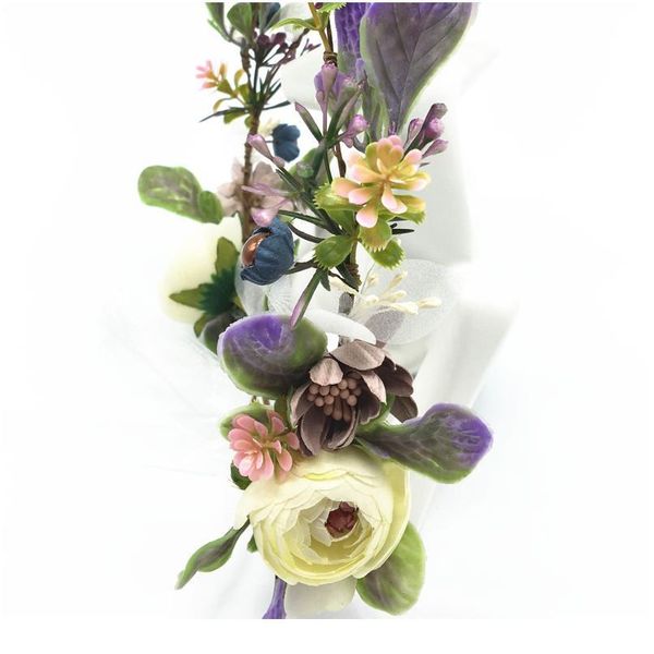 

camellia flower crown floral headband garland women girls hair accessories bride wedding flower wreath wedding h qylooo