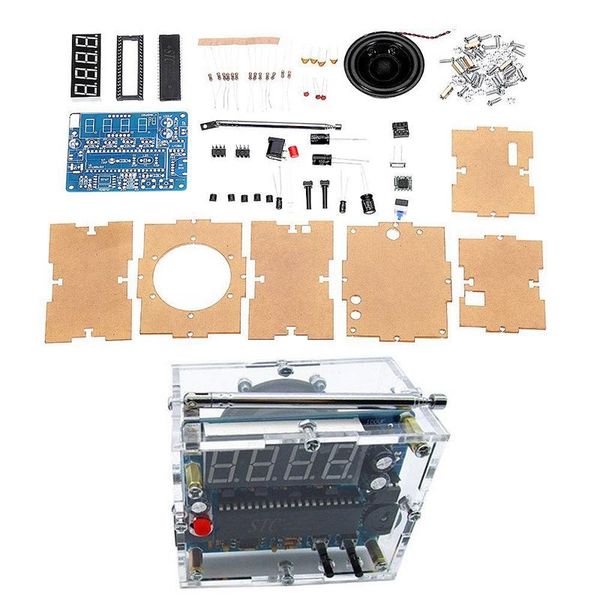 

radio 5767 dc 4.5v-5.5v diy mini digital fm 87mhz-108mhz 2w 8ohm speaker electronics kit - arduino compatible kits &