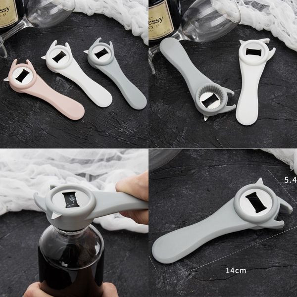 

stainless steel pp bottle openers multi-function kitchen drinks wine opener with different colors 1 45mc j1