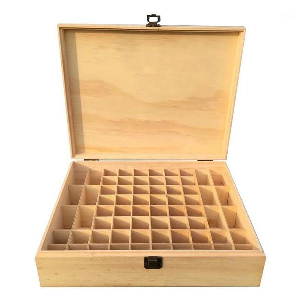 

hanging baskets 68-grid wooden essential oil box storage solid wood gift multi-square1