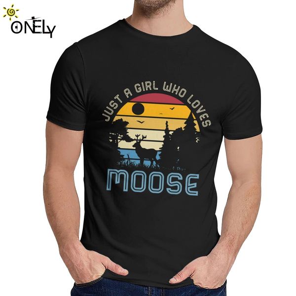

men tee shirt just a girl who loves moose good new crewneck vintage t shirt sport hooded sweatshirt hoodie