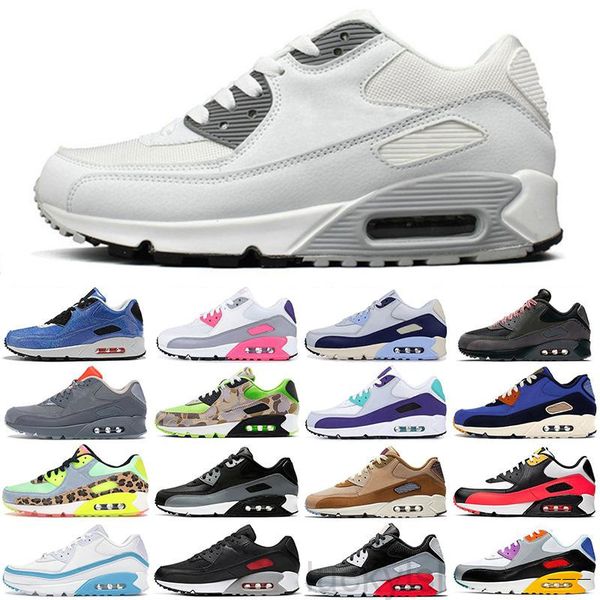 

cushion 90s men women casual shoes triple red hyper grape unc sail royal atoms we like wolf grey undefeated white blue fury sneakers kllt, Black