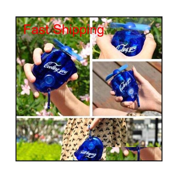 

mini portable electric water spray mist cooling fan 3colors sport beach t qyldhi bde_home, Silver