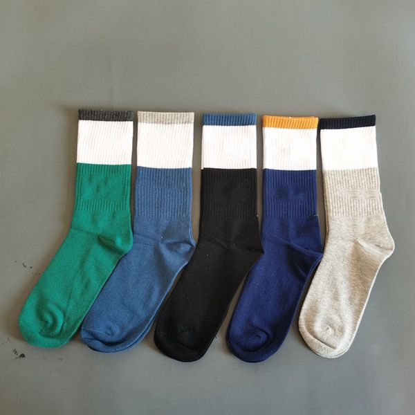

mens womens socks fashion solid color sport cotton breathable with 5 colors stocking couple hip hop socks for felmale male, Black