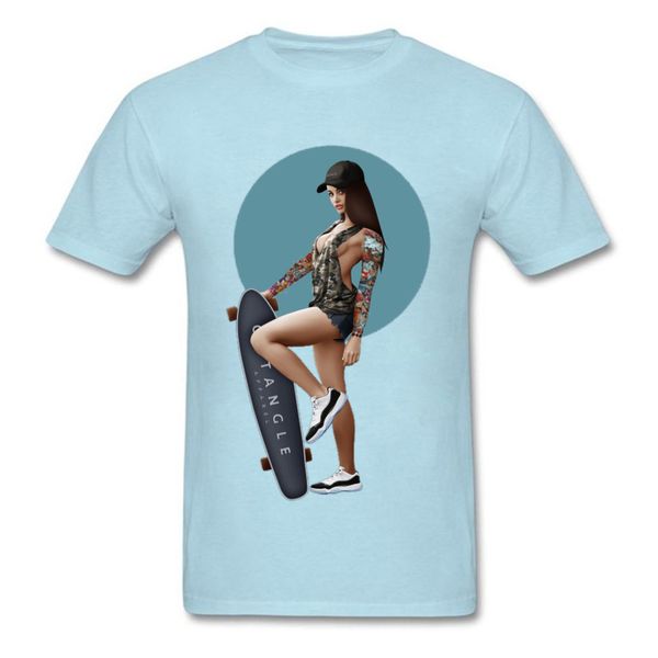 

sport leisure faddish t shirt pin up skateboard surfer stay wild cool tshirts mother's day sunshine beach t-shirt men