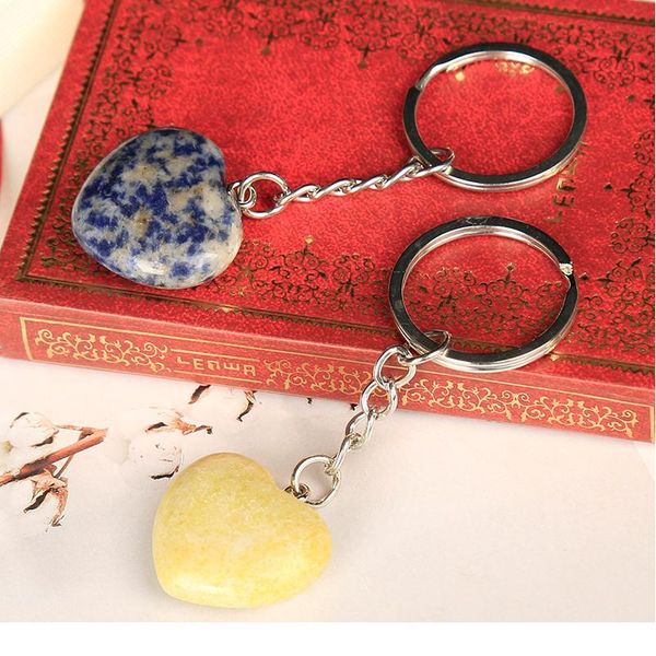 

1pc natural gem key chain rose quartz crystal point opal malachite security strong meditation healing crystals pa qylxhp, Black