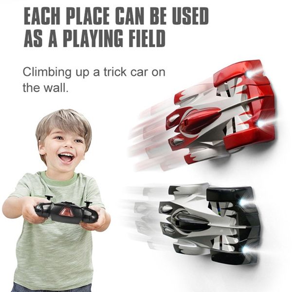 

rc anti gravity climbing car wall ceiling floor racing cars toy electric remote control cars rotating stunt cars toys for child