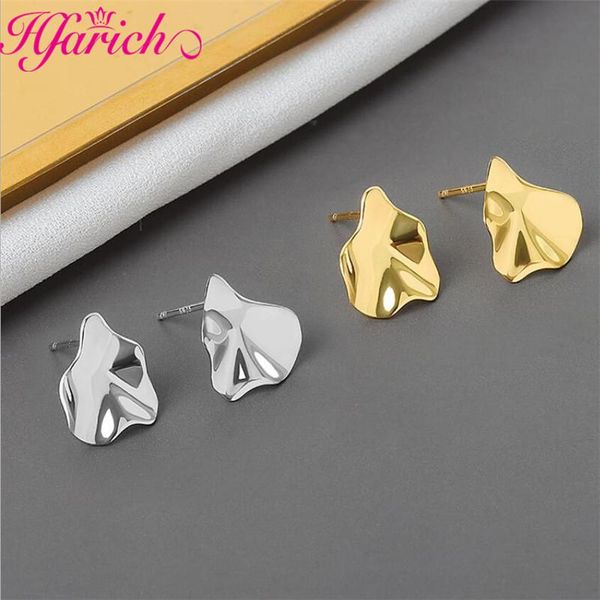 

stud 2021fashion gold color leaf earrings for charm women climbers piercing fake cartilage earring accessories boucle d'oreille, Golden;silver