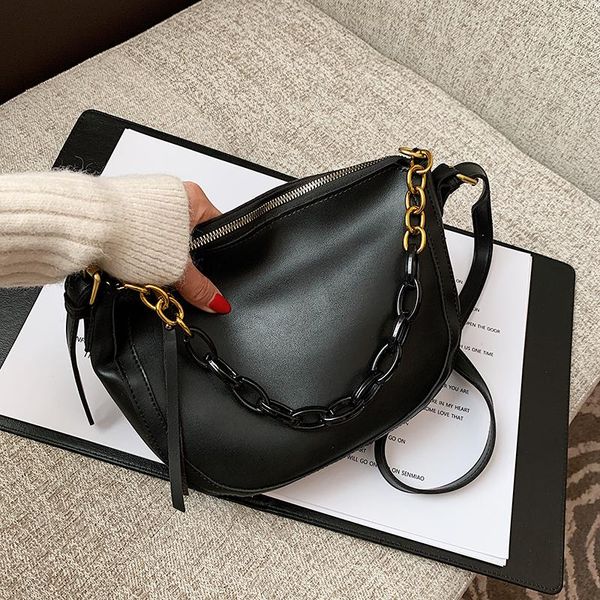 

handbags luxury leather saddle trending crossbody for women 2021 winter simple bags bag small pu purses and shoulder jaswn