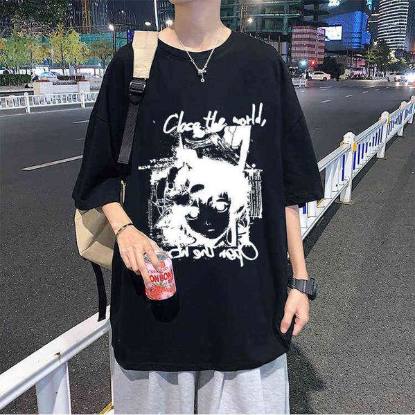 2021 neue Beliebte Heißeste Mode Serielle Experimente Lain Iwakura Drucken T-shirt Männer Frauen Schrumpfen-proof Baumwolle T-shirt Paare Tops g1222