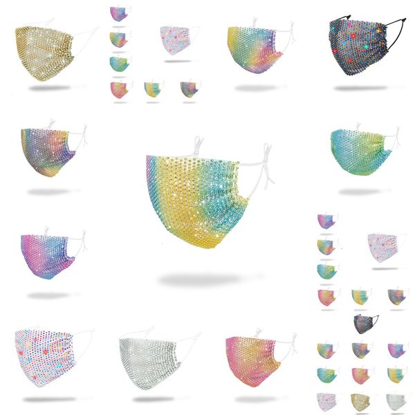 

factoryfactoyfashion bling 3d colorful nightclub club party elbow sequins face mount masks for pm2.5 3 nra9g