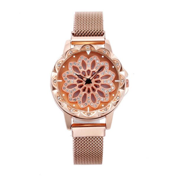 

candy cat lady watch magnet band wrist watch fashion quartz creative wristwatchs diamond watchs clock rotary watch time come running brand, Slivery;brown