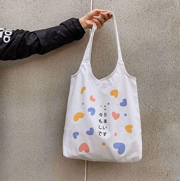 

large capacity ladies casual tote canvas cloth women shopping bag girls shoulde bags female foldable daily use beach handbags