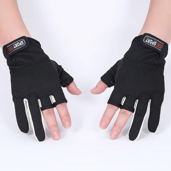 

1 pair outdoor fishing gloves breathable gloves for fishing cycling climbing 3 finger cut wear-resisting gloves bbyzvt homebag