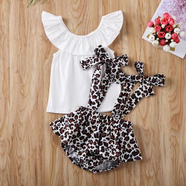

girl's dresses 2pcs infant baby girl summer outfit set cute ruffle crop + floral suspender shorts romper1, Red;yellow