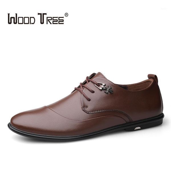 

woodtree fashion men's dress shoes business fashion comfortable gentleman dress shoes men1, Black