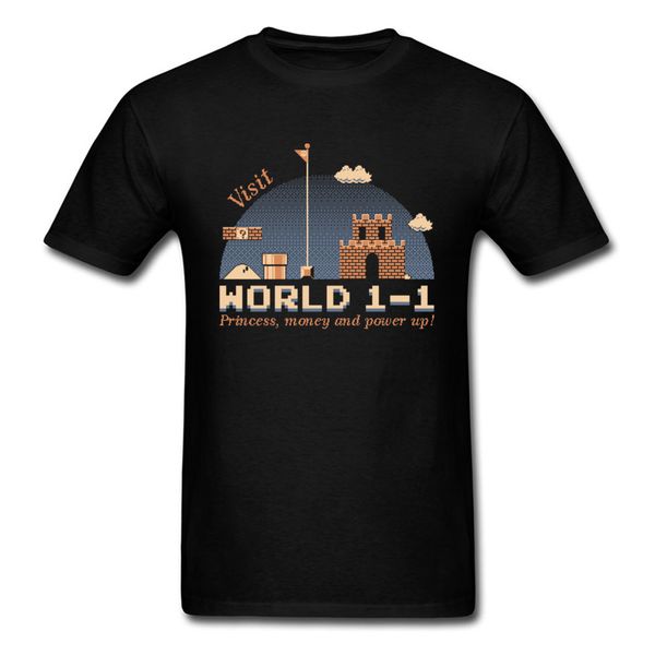 

mario t shirt men world 1 1 castle t shirt summer black tshirt plumber tee vintage nostalgic 80s game sport hooded sweatshirt hoodie