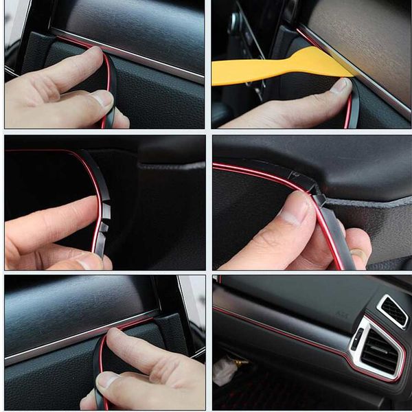

5m car interior decoration moulding for ford focus mk2 mk3 mk4 kuga fiesta mondeo ecosport for chevrolet cruze malibu aveo