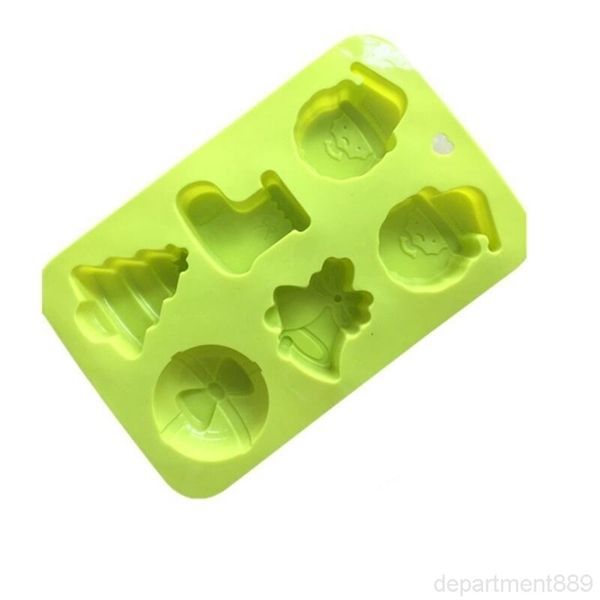 

diy cook form series подарок 6 даже рождественские носки небольшие деревья санта-клауса голова силикагель гель торт модель owa2330