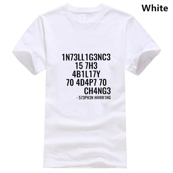 

intelligence is the ability to adapt to change t shirt for awesome tees round collar clothes new t shirt sport hooded sweatshirt hoodie